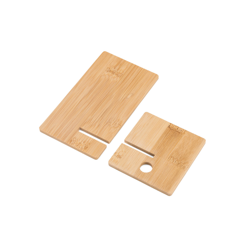 GALEN. Suporte para celular em bambu, desmontável em duas partes - Imagem 6