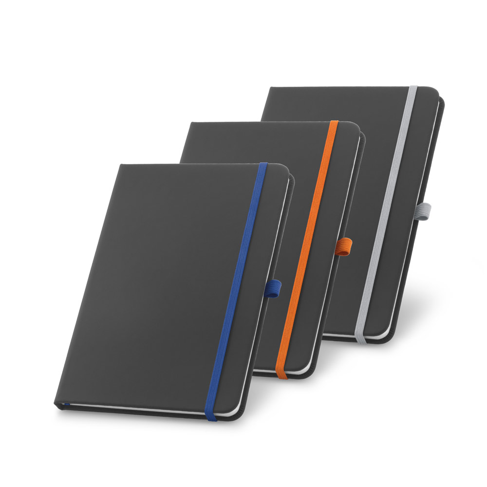 RUIZ. Caderno A6 de capa dura em c.sintético com 160 páginas pautadas