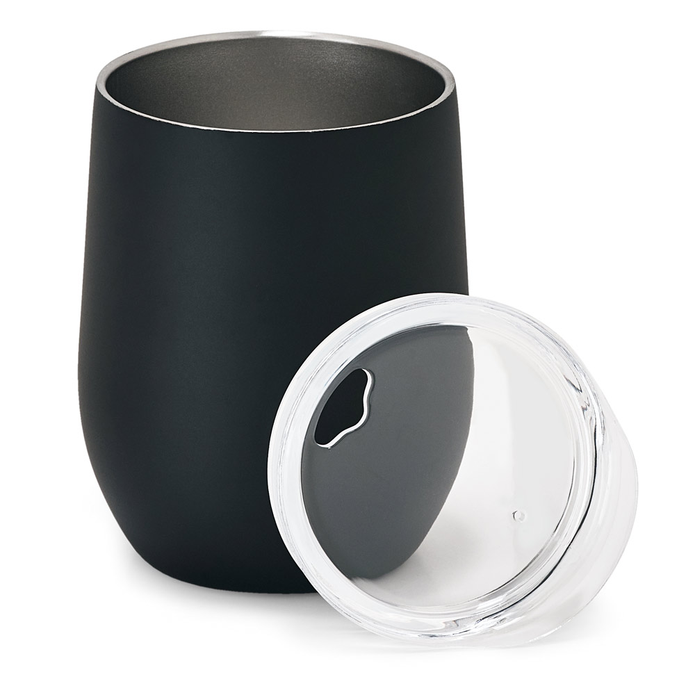 HYGGE. Copo de viagem em aço inox, térmico com parede dupla isolada a vácuo e acabamento mate 400 mL - Imagem 2