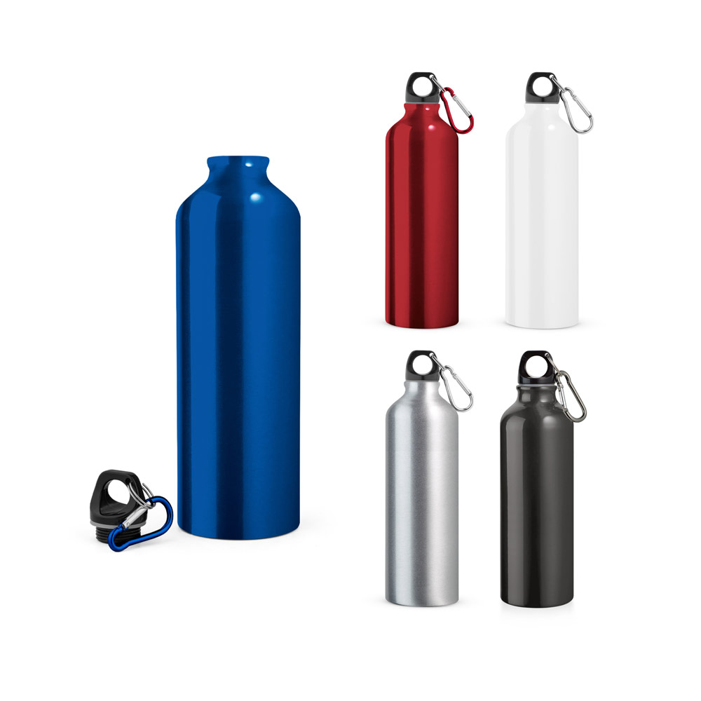 SIDEROT. Squeeze em alumínio com mosquetão 800 mL