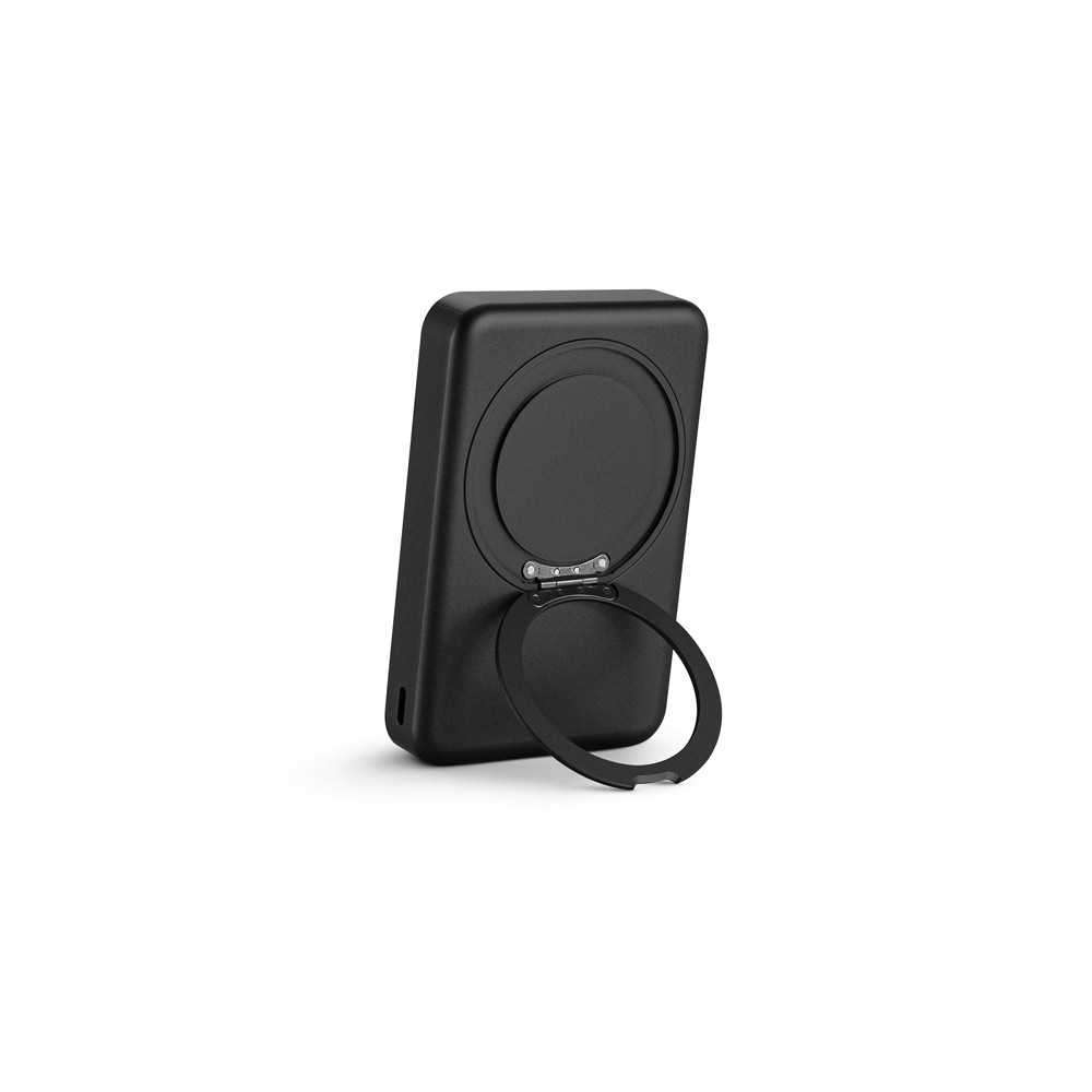 WARSHEL 10. Bateria portátil magnética em ABS 100% reciclado com suporte, carregador por indução (wireless) super-rápido 15W e capacidade de 10'000 mAh - Imagem 7