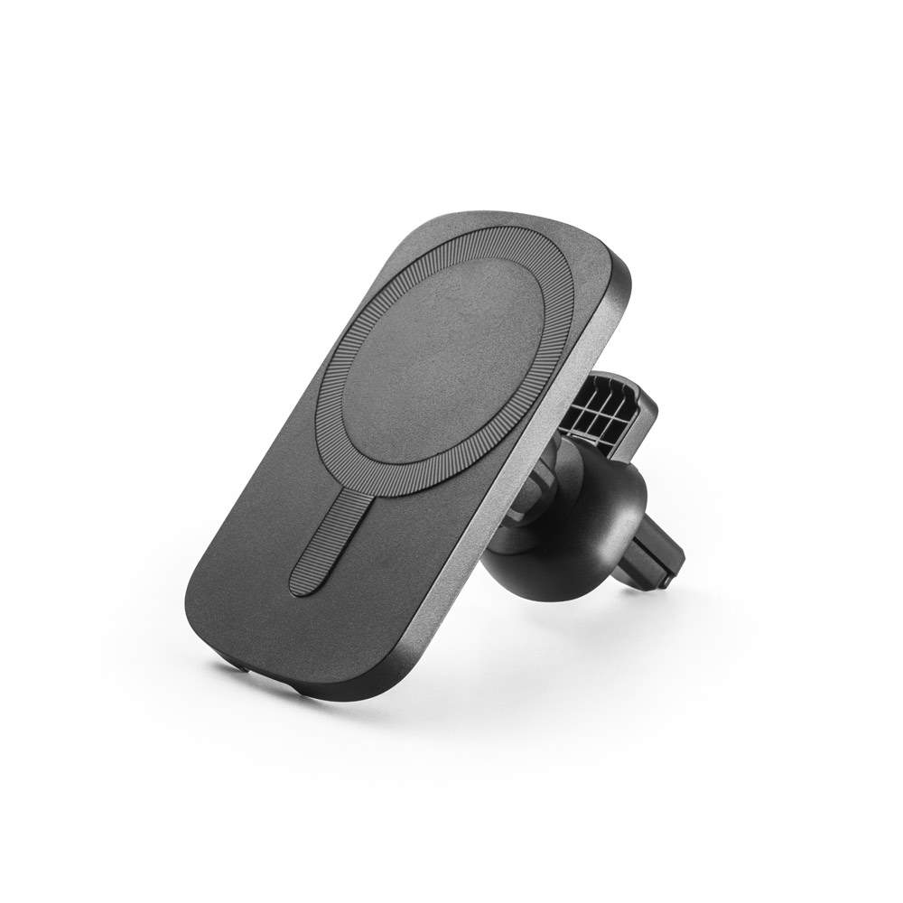 KOCH. Carregador magnético por indução (wireless) super-rápido em ABS 60% reciclado e silicone com a funcionalidade de suporte para carro - Imagem 4