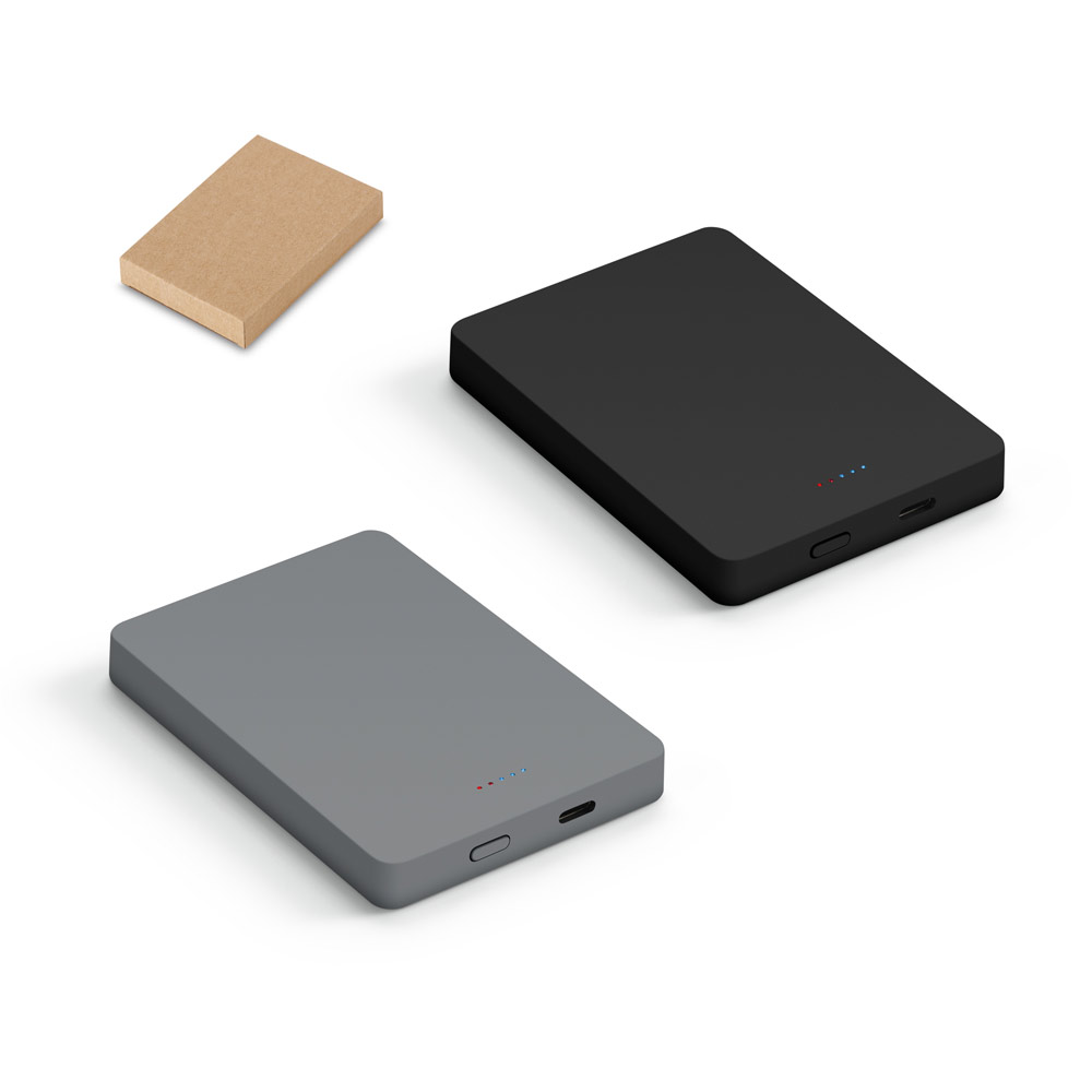 SMOOT 10. Bateria portátil de carregamento rápido em ABS 100% reciclado com acabamento em mate e capacidade de 10'000 mAh