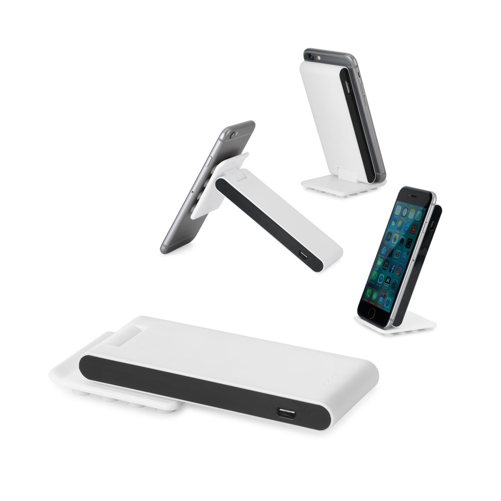 GAGARIN. Bateria portátil em ABS com ventosas na base 4'000 mAh