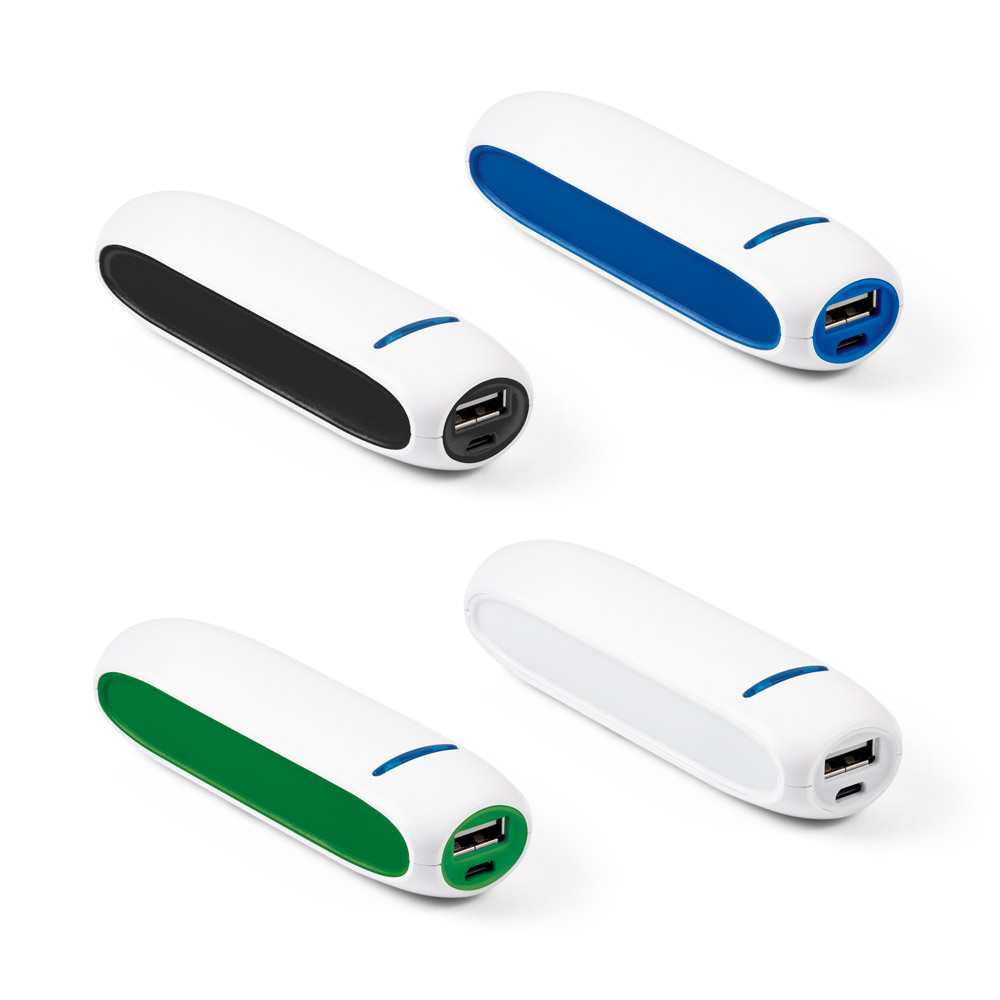 BOOLE 1'5. Bateria portátil em ABS e bateria de lítio com capacidade de 1'500 mAh