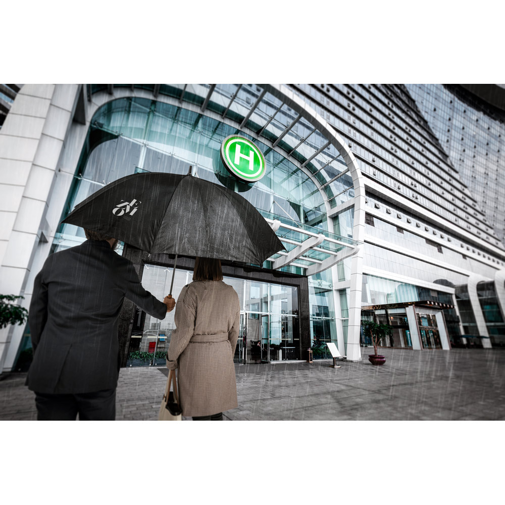 EIGER. Guarda-chuva grande de portaria em 190T pongee - Imagem 3